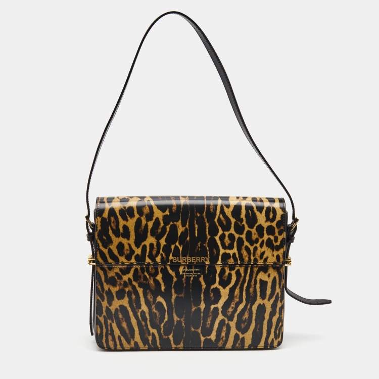 Burberry Pattern Print Hobo Bag