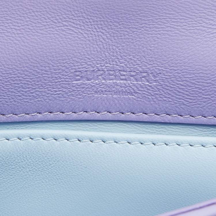 Pre Owned Burberry Lavender Quilted Leather Small Lola Shoulder Bag