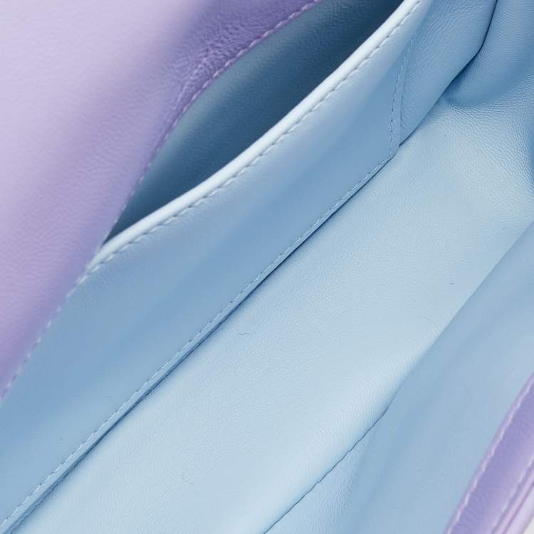 Pre Owned Burberry Lavender Quilted Leather Small Lola Shoulder Bag