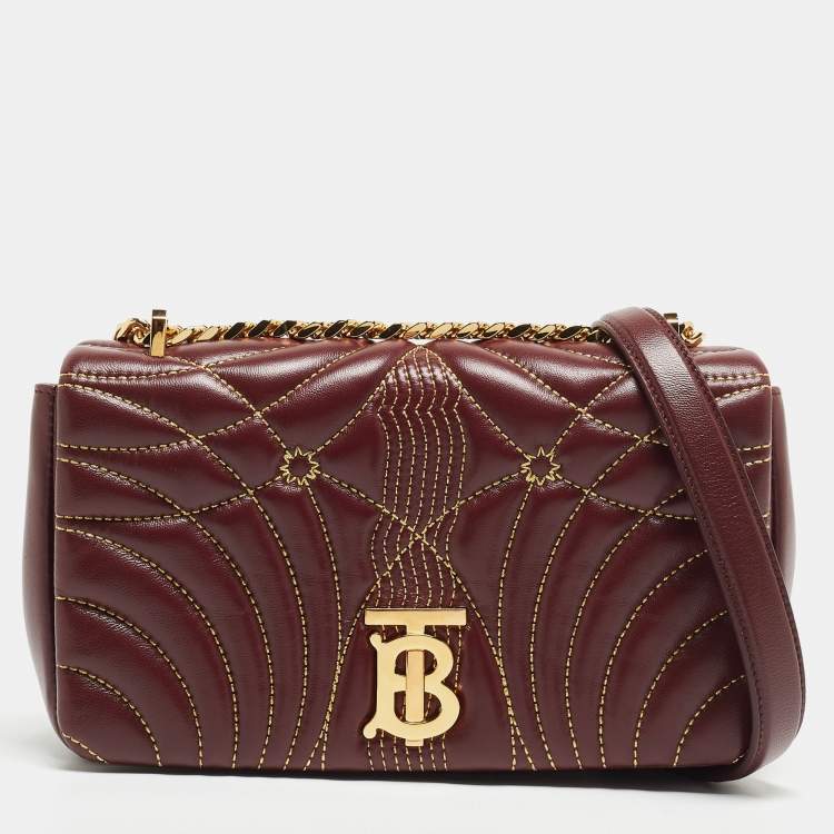 Burberry Lola Twin Pouch Quilted Leather Crossbody Bag