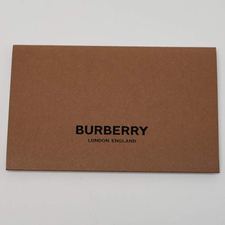 Pre Owned Burberry Black Camouflage Print Leather Mini Pocket Bag