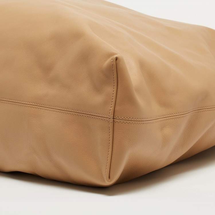 Pre Owned Burberry Nude Beige Leather Large Astra Tote