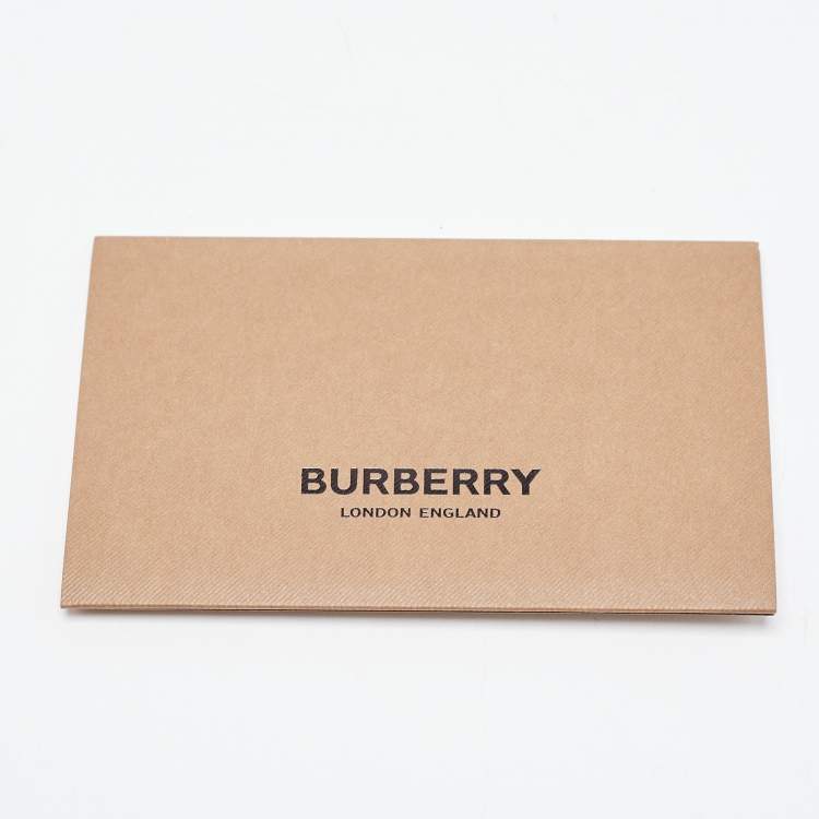 Pre Owned Burberry Peach PInk Leather Small TB Shoulder Bag