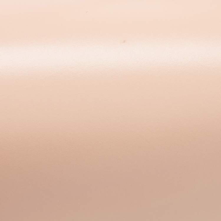 Pre Owned Burberry Peach PInk Leather Small TB Shoulder Bag