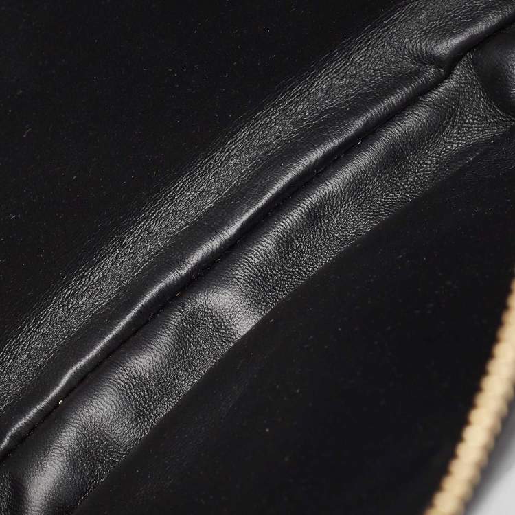 Pre Owned Burberry Black Leather Large Olympia Shoulder Bag