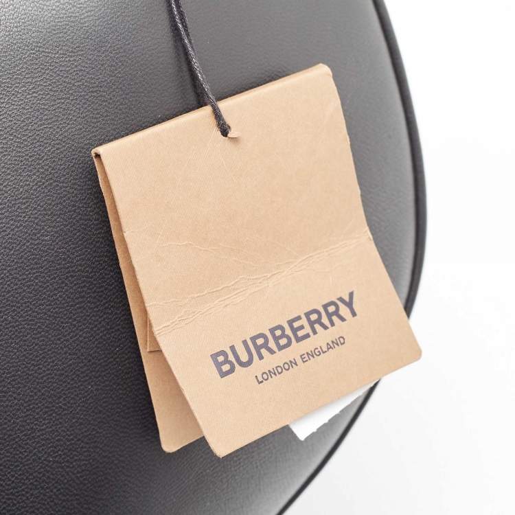 Pre Owned Burberry Black Leather Large Olympia Shoulder Bag