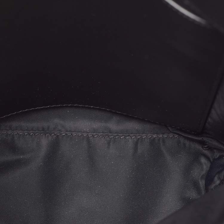 Pre Owned Burberry Black Embossed Quilt Leather Small Lola Bucket Bag