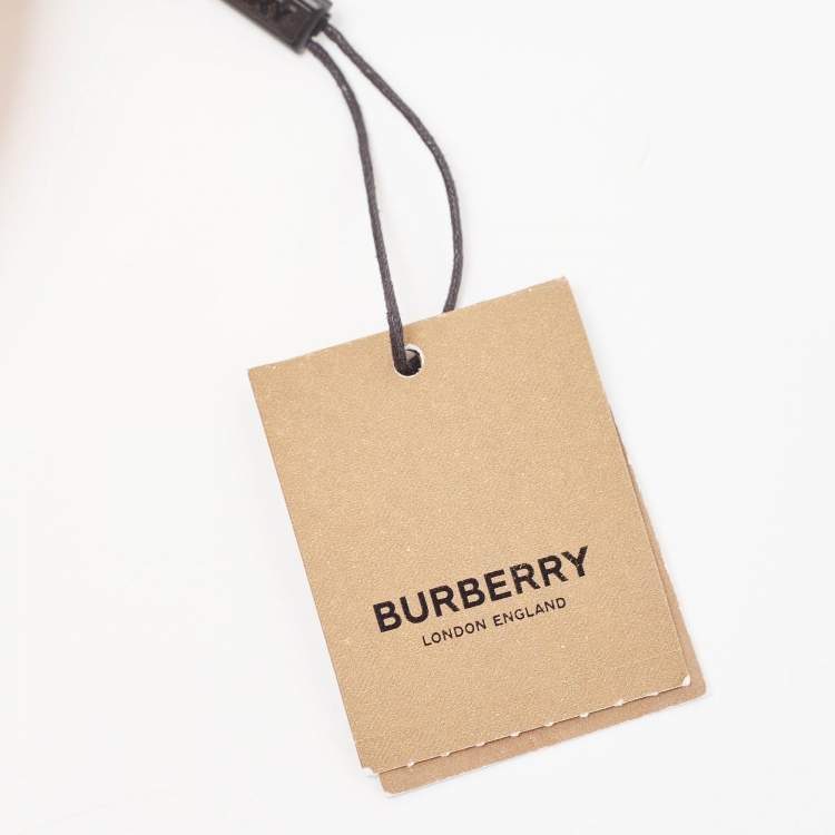 Pre Owned Burberry Orange/Black Leather Mini Double Olympia Bag