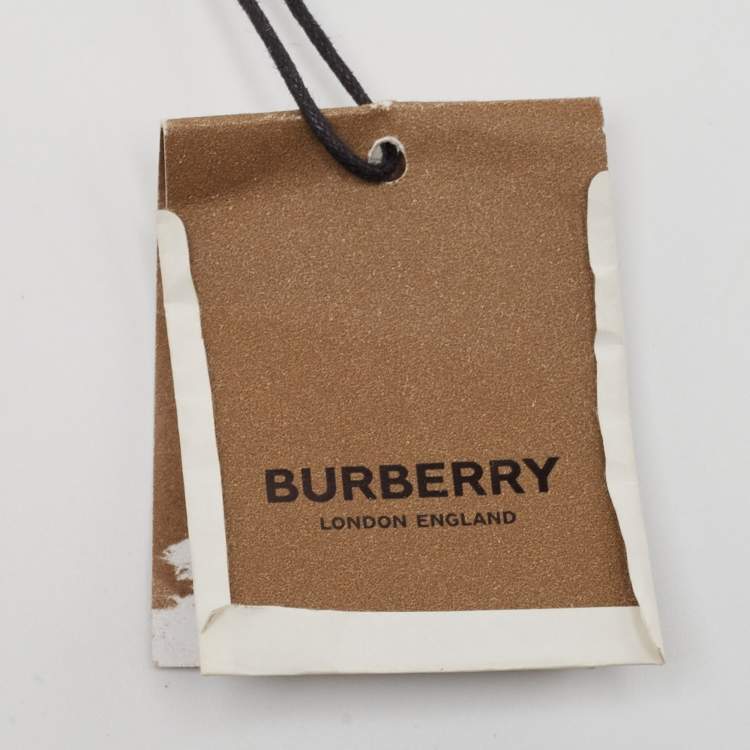 Pre Owned Burberry Brown/Black TB Monogram Coated Canvas and Leather Hackberry Crossbody Bag