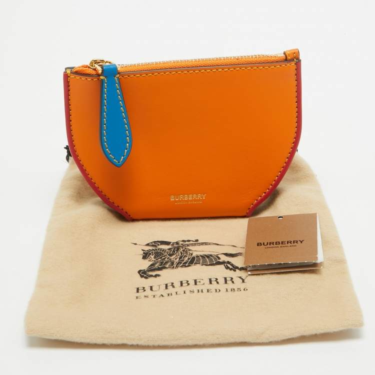 Pre Owned Burberry Multicolor Leather Olympia Bifold Wallet