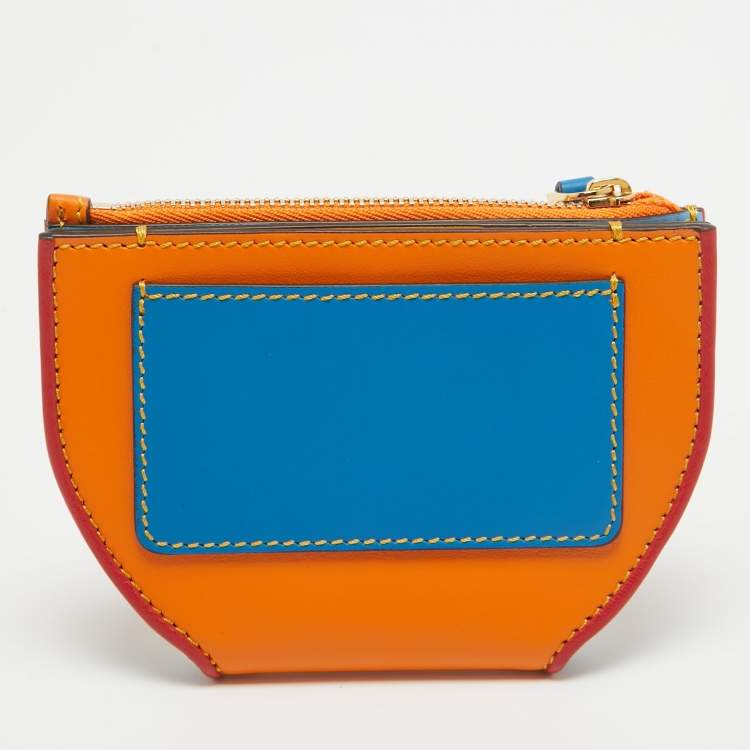 Pre Owned Burberry Multicolor Leather Olympia Bifold Wallet