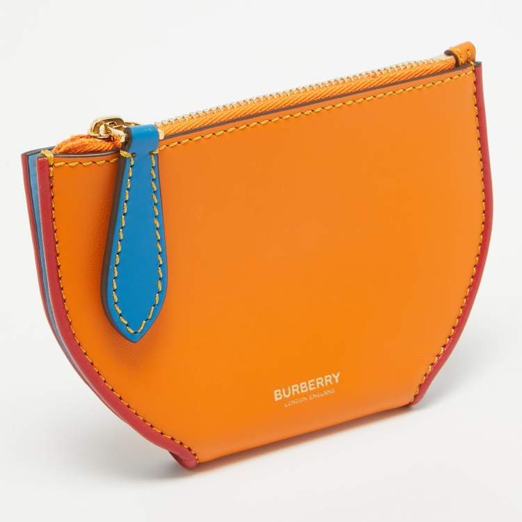 Pre Owned Burberry Multicolor Leather Olympia Bifold Wallet