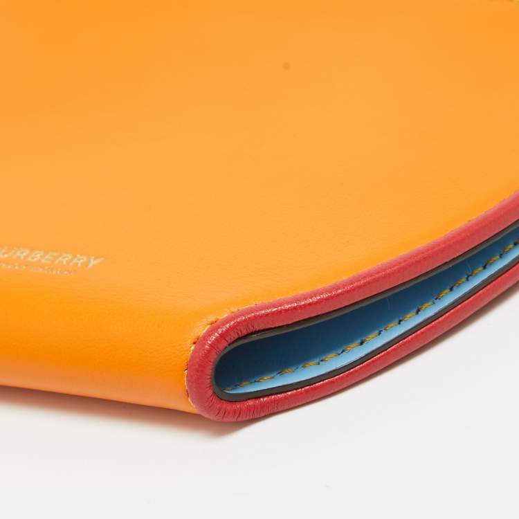 Pre Owned Burberry Multicolor Leather Olympia Bifold Wallet