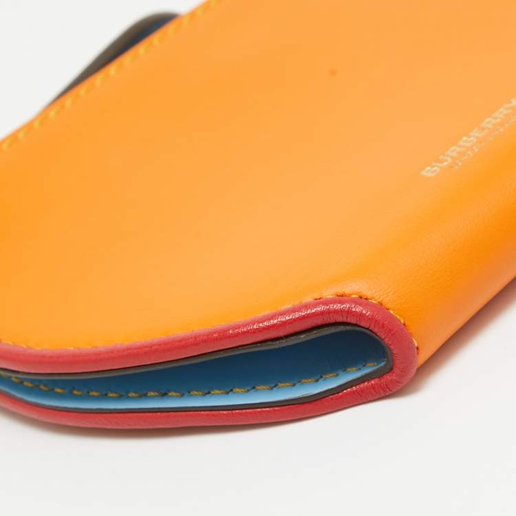 Pre Owned Burberry Multicolor Leather Olympia Bifold Wallet