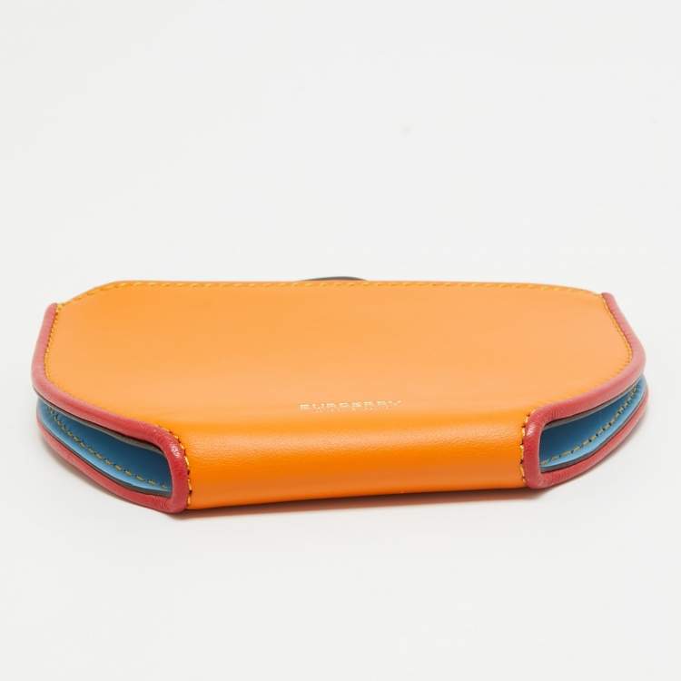Pre Owned Burberry Multicolor Leather Olympia Bifold Wallet