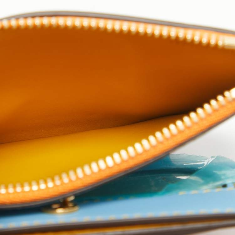 Pre Owned Burberry Multicolor Leather Olympia Bifold Wallet