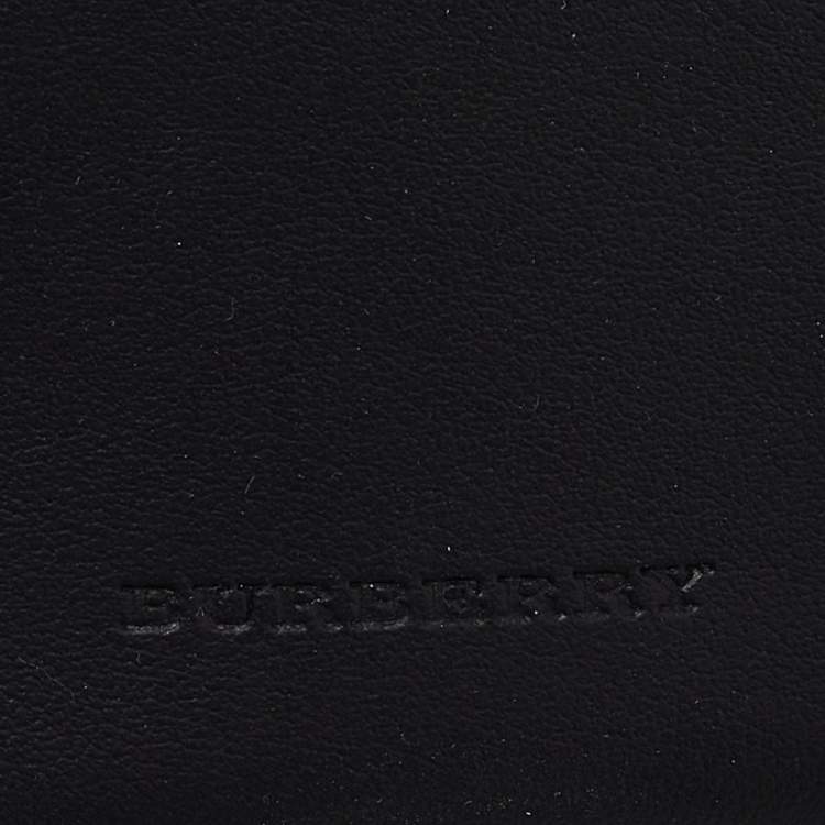 Pre Owned Burberry Black Leather Slim Belt Bag