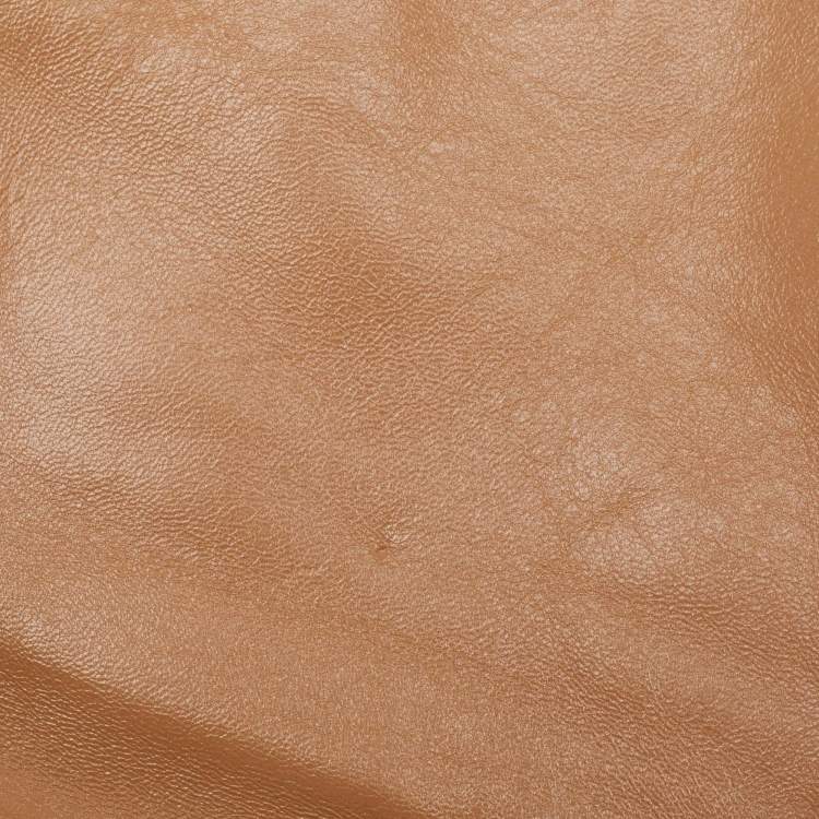 Pre Owned Burberry Beige Soft Leather Small Olympia Bag