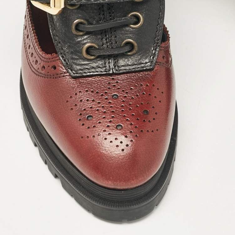 Pre Owned Burberry Multicolor Snakeskin and Leather Westmarsh Ankle Boots Size 41