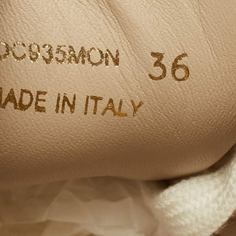 مملوكة مسبقًا Burberry Nova Check Size 36 Beige Canvas and Leather Low Top Sneakers