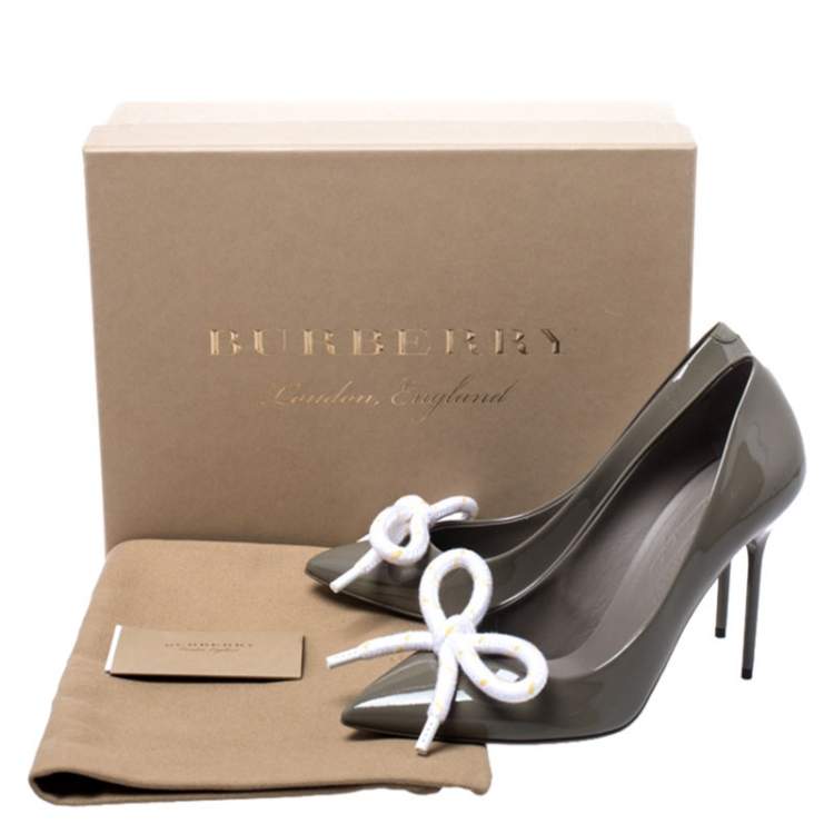 burberry pumps womens grey