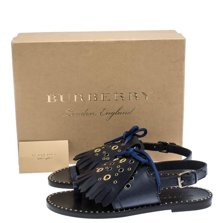 burberry sandals womens blue
