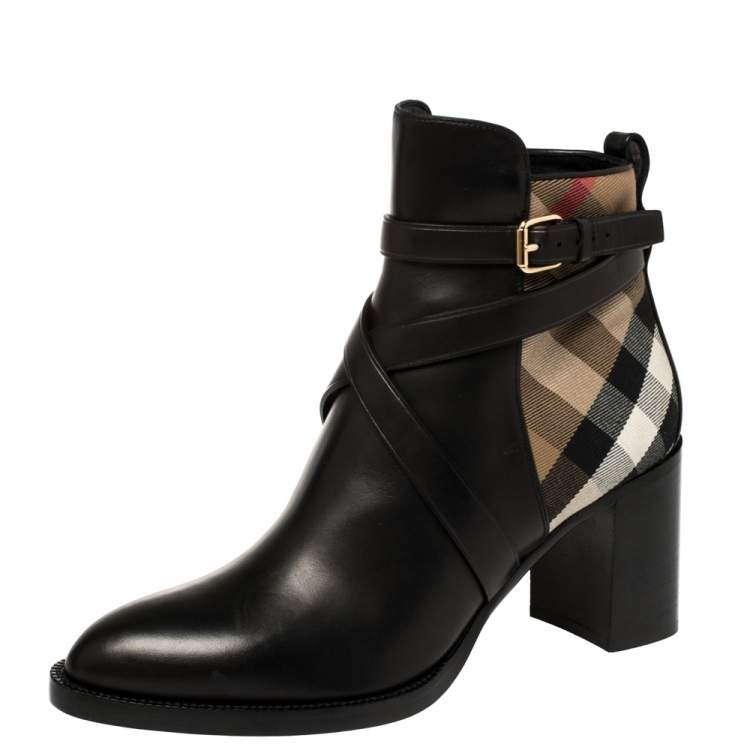 Burberry women's clearance vaughan low-heel booties