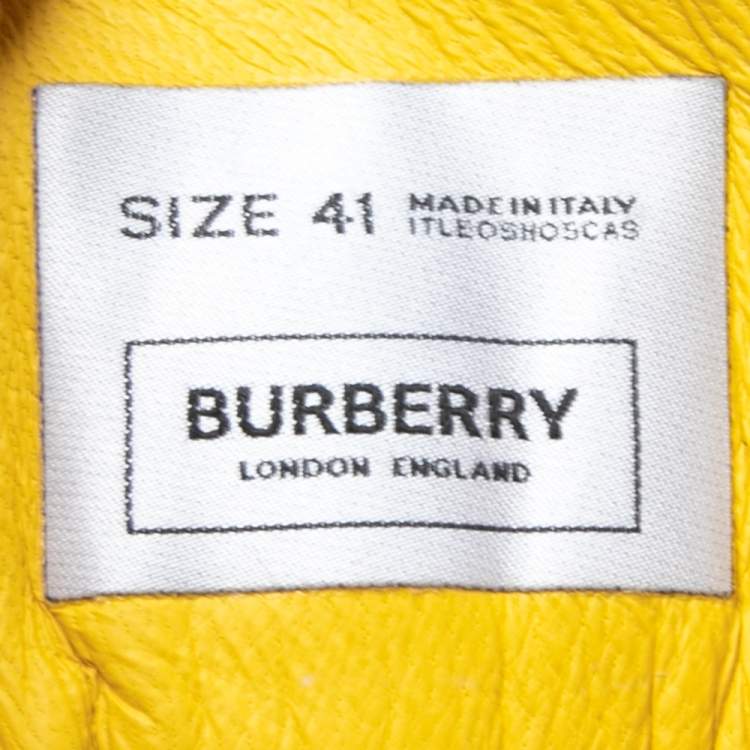 Pre Owned Burberry Multicolor/House Check Canvas And Leather Hiking Boots Size 41
