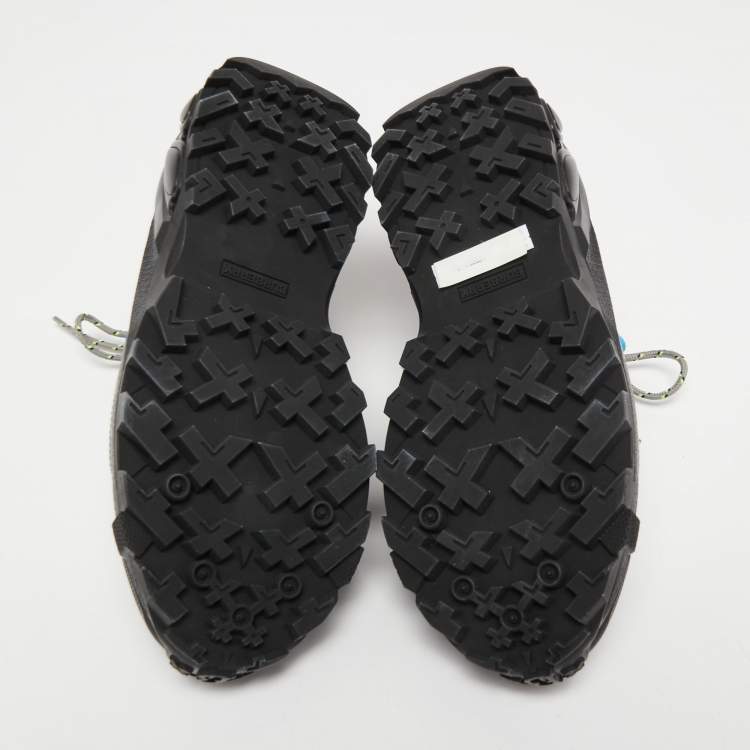 Pre Owned Burberry Grey Suede and Nylon Arthur Sneakers Size 38