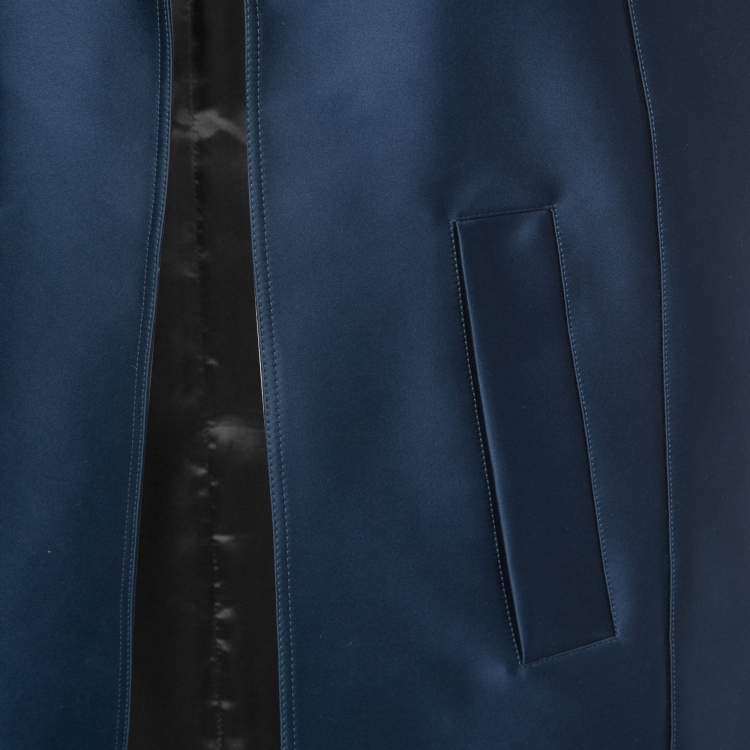 مملوكة مسبقًا Burberry Prorsum Blue Satin Cape M