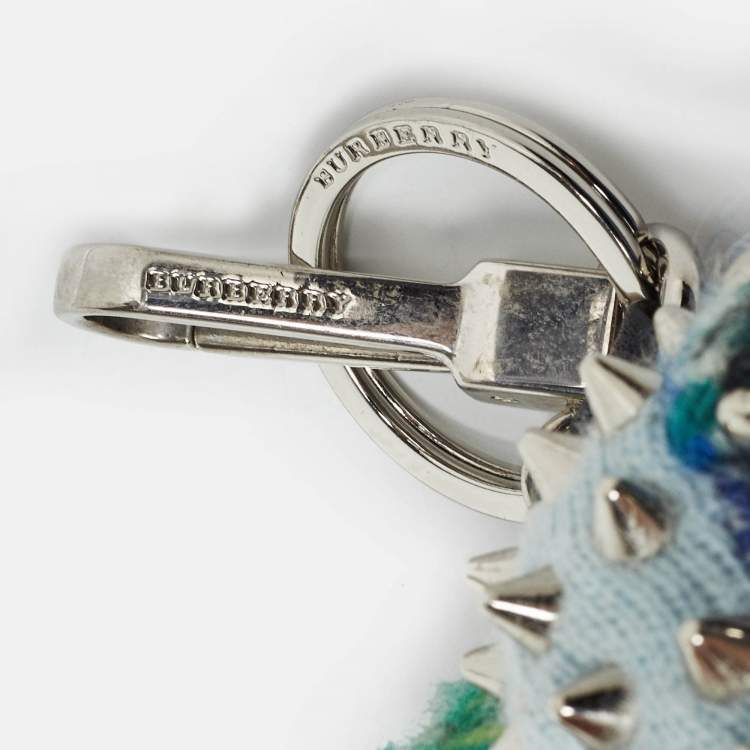 Pre Owned Burberry Multicolor Cashmere Studded Vera Hare Bag Charm
