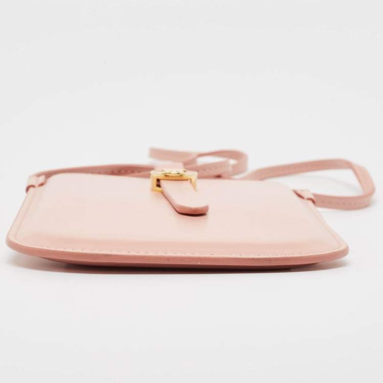 Pre Owned Burberry Light Leather Anne Phone Crossbody Bag
