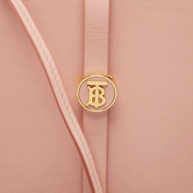 Pre Owned Burberry Light Leather Anne Phone Crossbody Bag