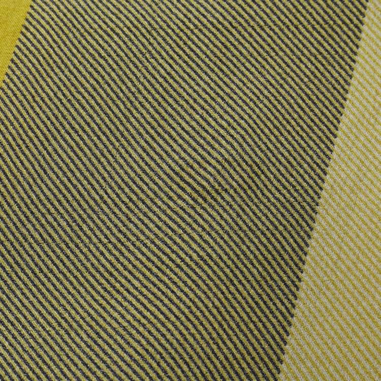 Pre Owned Burberry Yellow/Green Giant Check Print Silk Stole