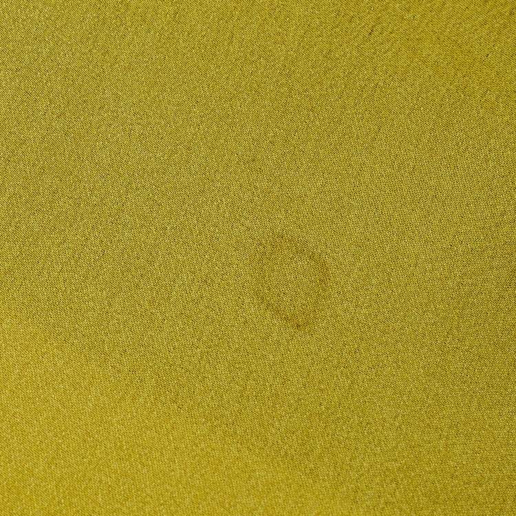 Pre Owned Burberry Yellow/Green Giant Check Print Silk Stole