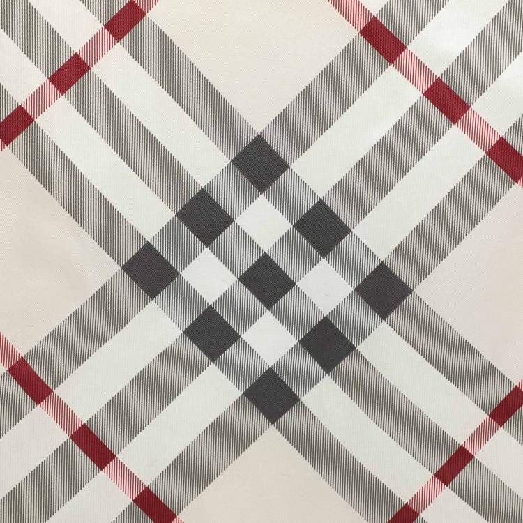 Pre Owned Burberry Multicolor Nova Check Print Silk Square Scarf