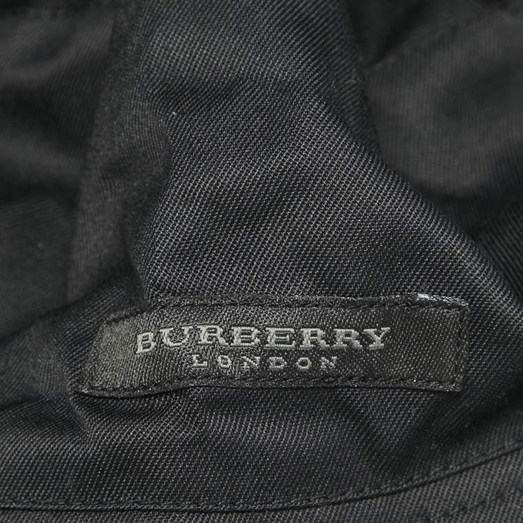 Pre Owned Burberry Beige Vintage Check Cotton Bucket Hat