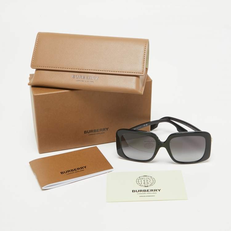Pre Owned Burberry Black Gradient B 4363 Penelope Square Sunglasses