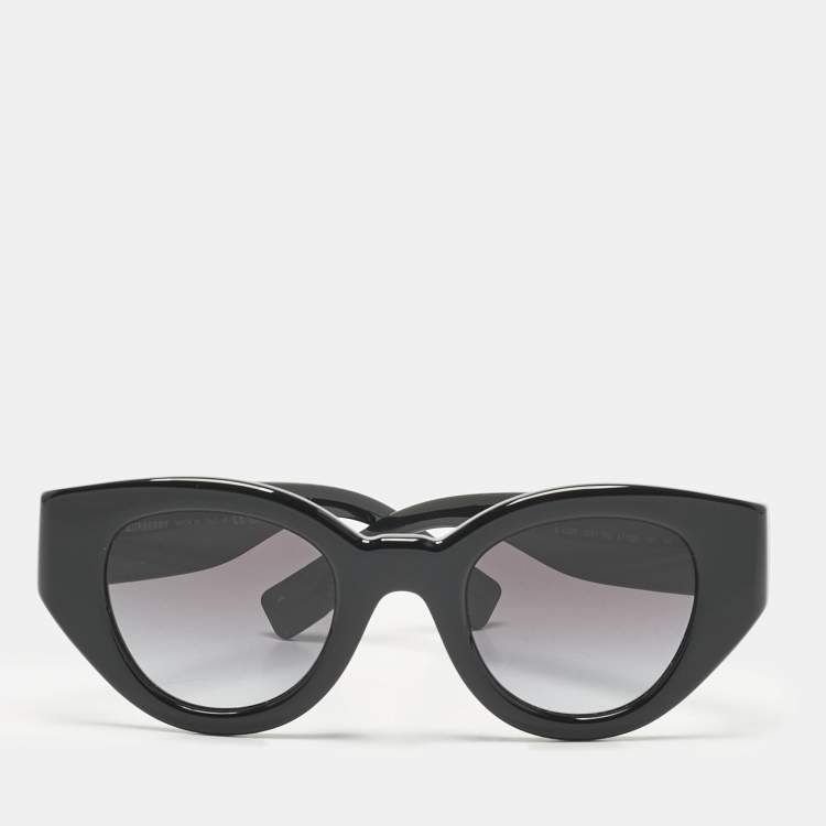 Pre Owned Burberry Black Gradient B 4390 TB Cat Eye Sunglasses