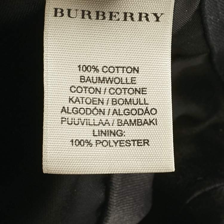 Pre Owned Burberry Brown Nova Check Cotton Newsboy Hat L