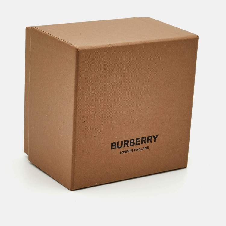 Pre Owned Burberry Silver Tone Bangle Bracelet