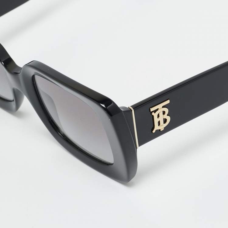 Pre Owned Burberry Black Gradient B 4327 Square Sunglasses