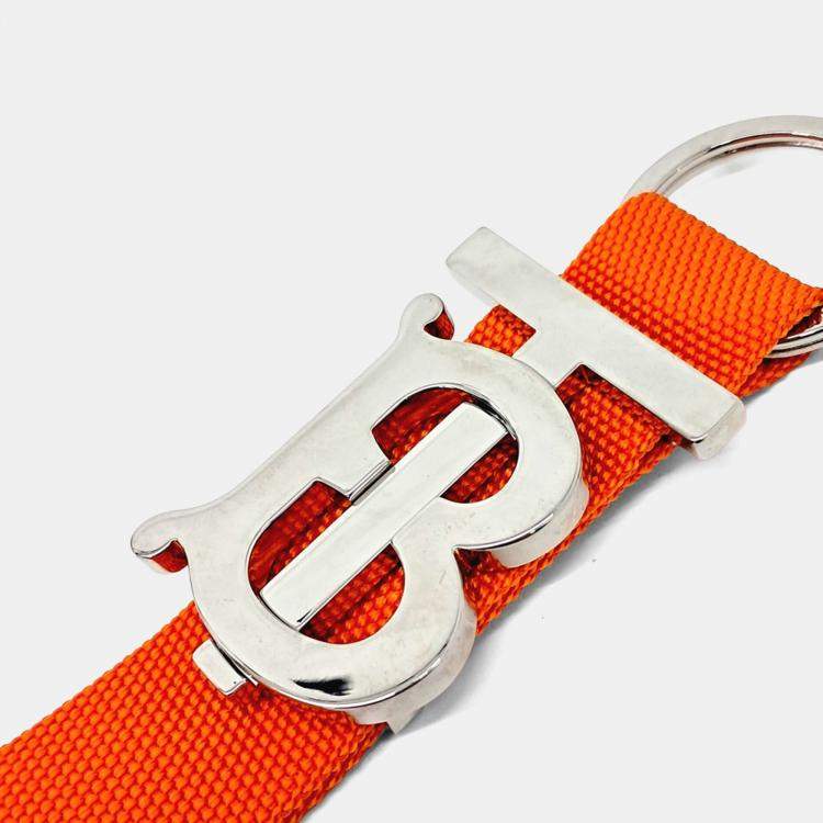 مملوكة مسبقًا Burberry Orange Silver key ring