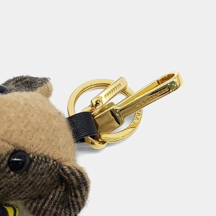 Pre Owned Burberry Thomas Teddy Bear Keychain and Bag Charm