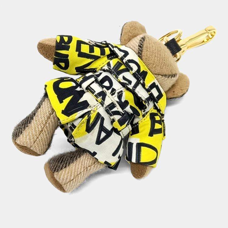 Pre Owned Burberry Thomas Teddy Bear Keychain and Bag Charm