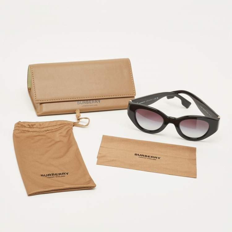 مملوكة مسبقًا Burberry Black Gradient B 4390 Cat Eye Sunglasses