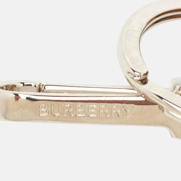 Pre Owned Burberry Thomas Bear Beige Fabric Trench Coat Keychain Bag Charm