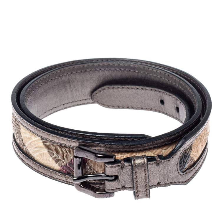 Burberry Silver Belts for Men