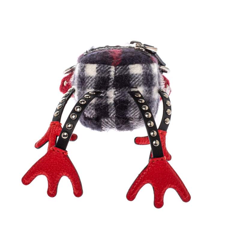Pre Owned Burberry Multicolor Studded Doris Frog Key Ring / Bag Charm