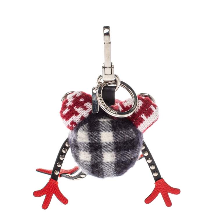 Pre Owned Burberry Multicolor Studded Doris Frog Key Ring / Bag Charm